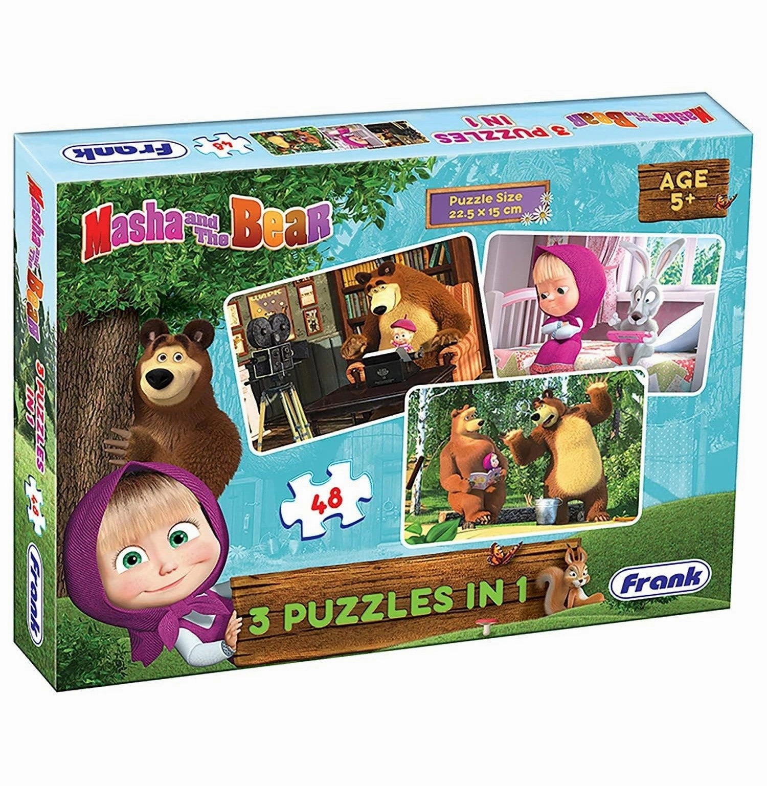 Frank Masha The Bear 3In1 Puzzle