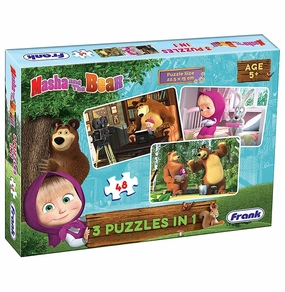 Frank Masha The Bear 3In1 Puzzle