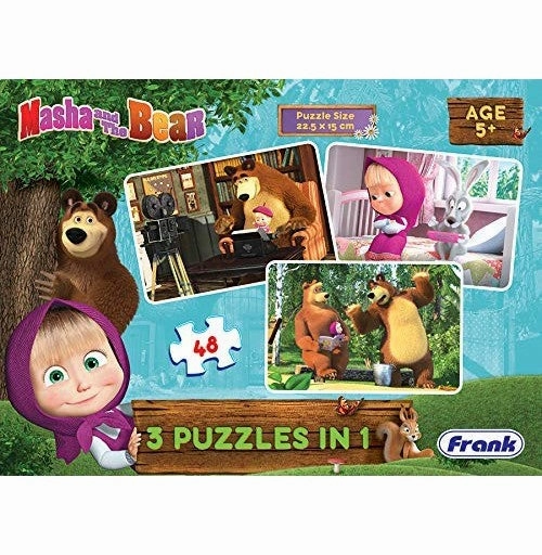 Frank Masha The Bear 3In1 Puzzle