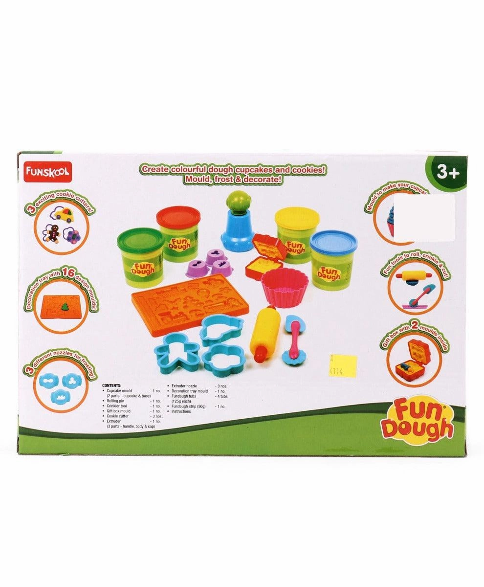 Funskool Fundough Cupcake Party Cutting and Mouding Playset for Ages 3 Years and Up