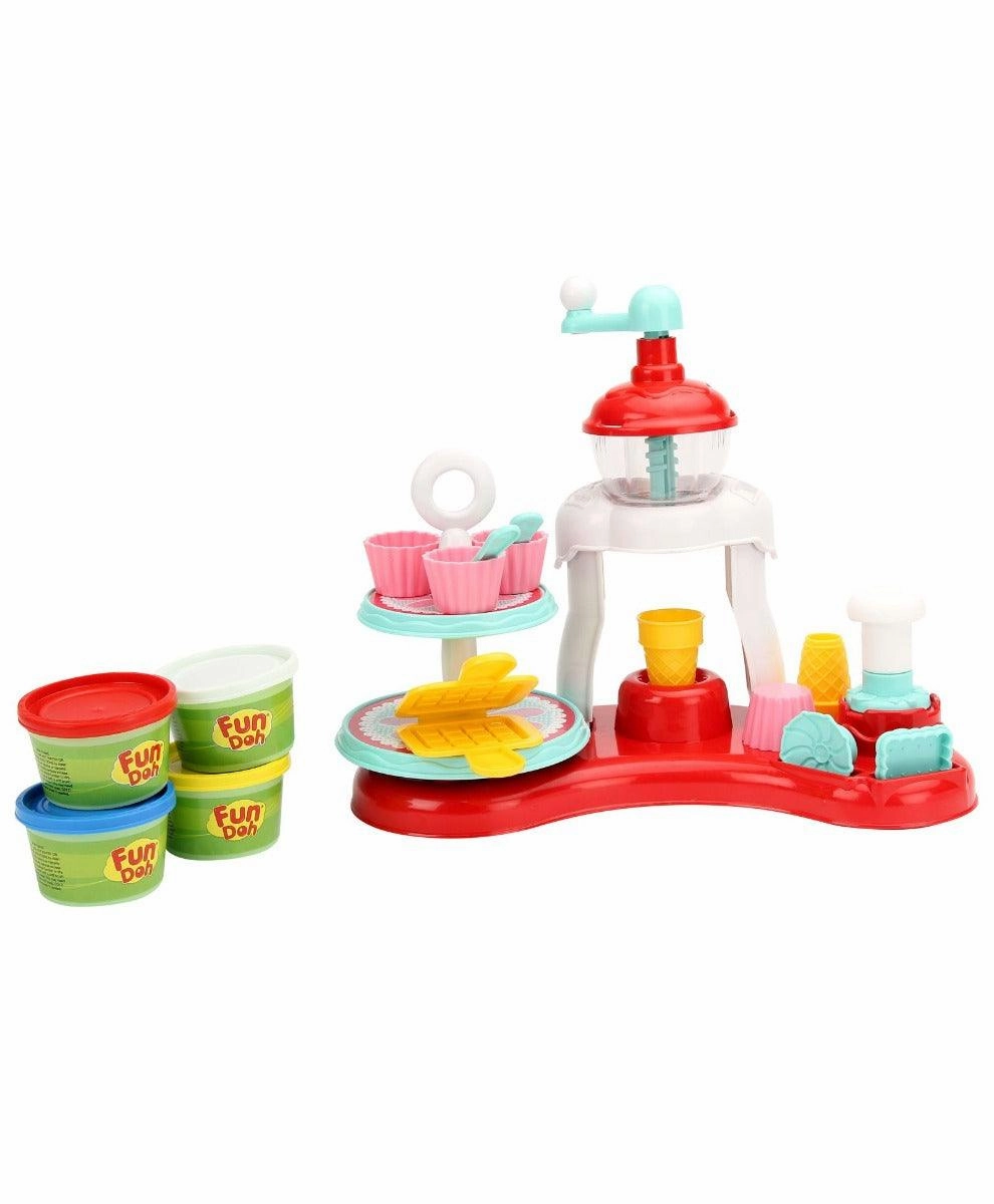 Funskool FunDough Fun Ice-Cream Shop Cutting & Moulding Playset for Ages 3-12 Years