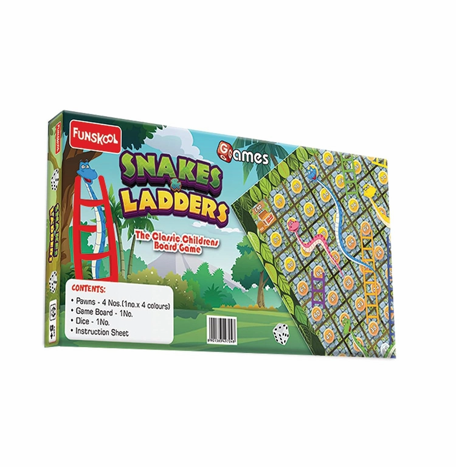 Funskool Games Snakes and Ladders,Multicolor