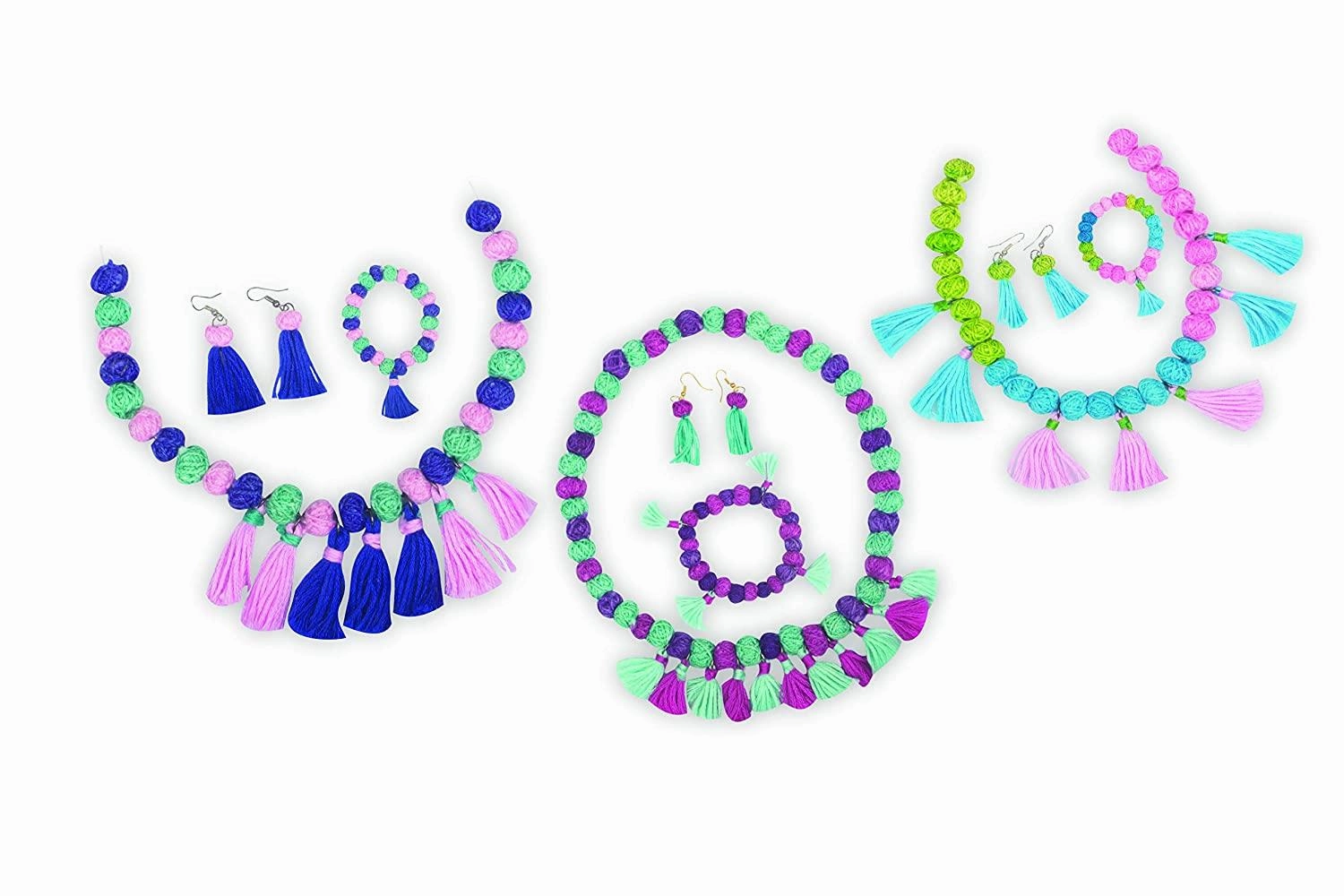 Funskool Handycrafts Tassel Jewellery - Jewellery Making Kits for Ages 7 
