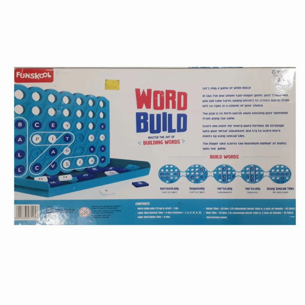 Funskool Word Build Game 2 Person Board Game for Kids Ages 6 