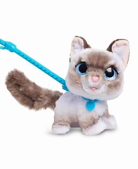 FurReal Friends Wag-A-Lots Kitty Interactive Toy, 8" Plush Cat with Leash