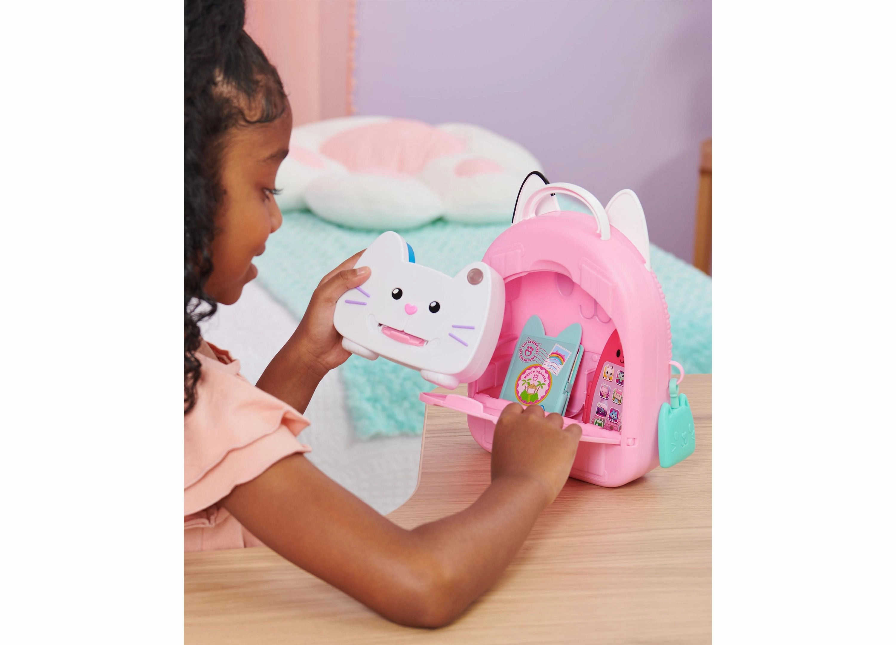 Gabby's Dollhouse 11-Piece On-The-Go Travel Set - Pretend Play Adventure