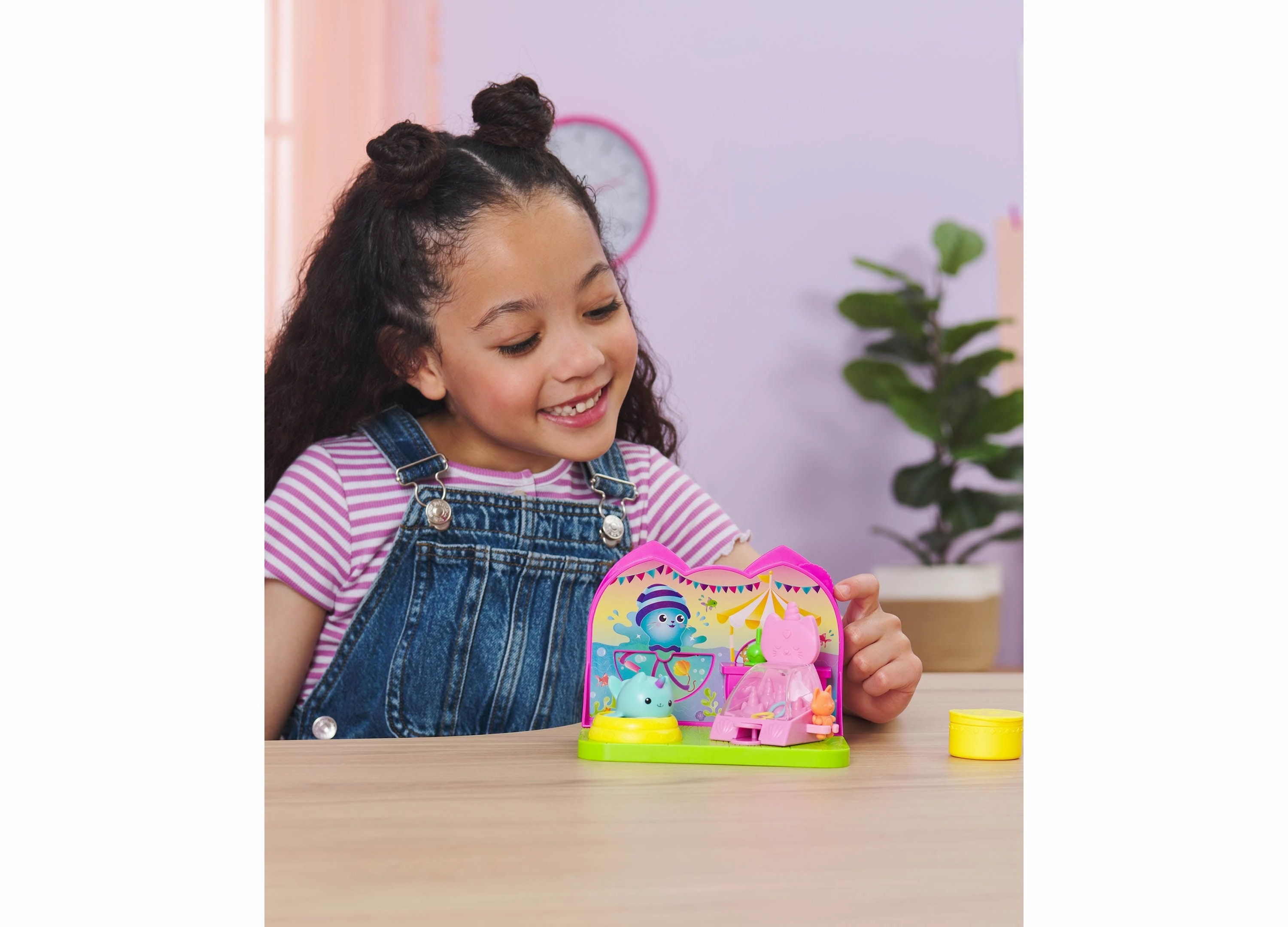 Gabby's Dollhouse Carnival Room Playset with Kitty Narwhal Figure and Accessories