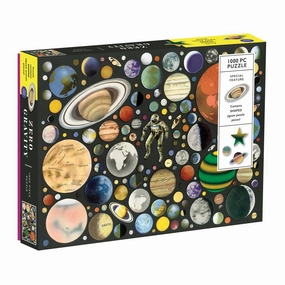 Galison Zero Gravity 1000 Piece Puzzle With Shaped Pieces