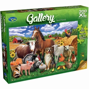 Gallery Series 8 300 Piece Xl Puzzle Farm Friends