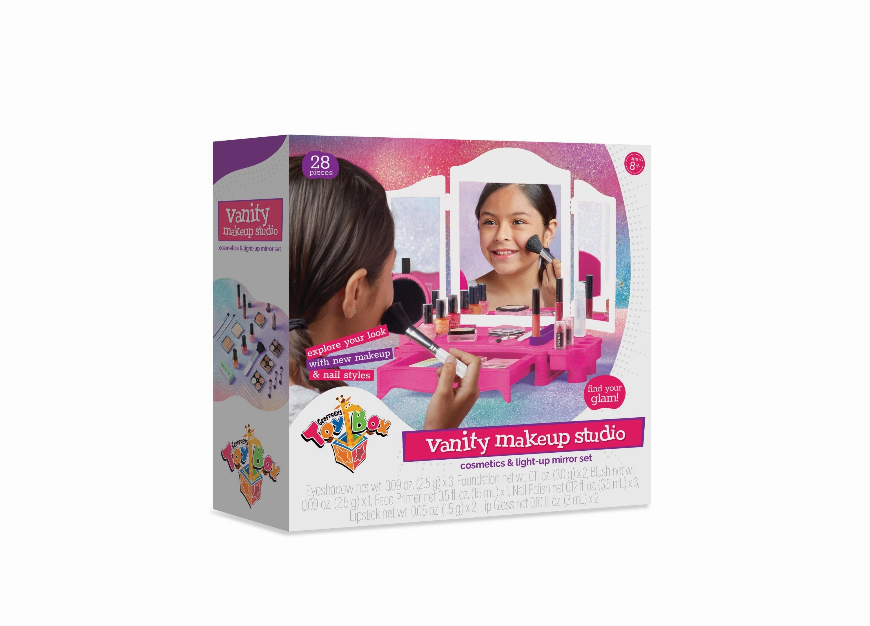 Geoffrey's Toy Box 28-Piece Vanity Makeup Studio with LED Mirror - Exclusive at Macy's