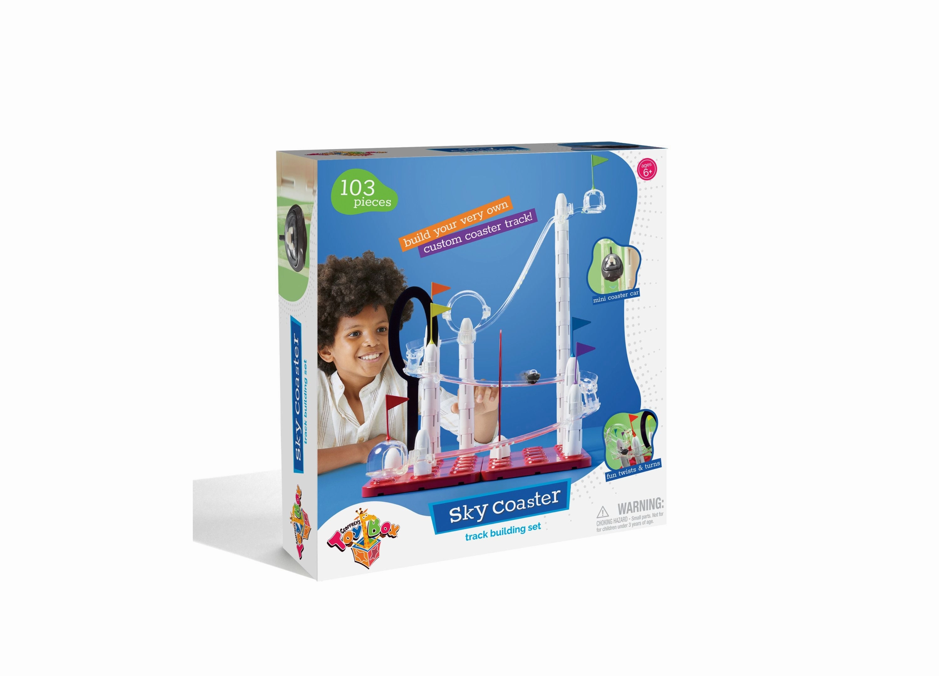 Geoffrey's Toy Box 76-Piece Sky Coaster Track Building Set
