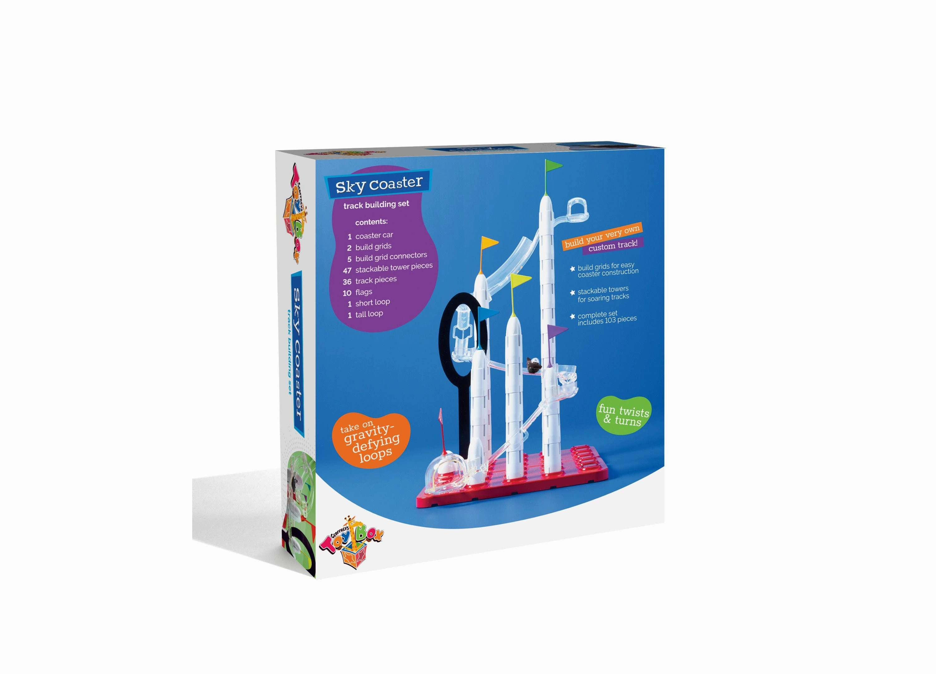 Geoffrey's Toy Box 76-Piece Sky Coaster Track Building Set