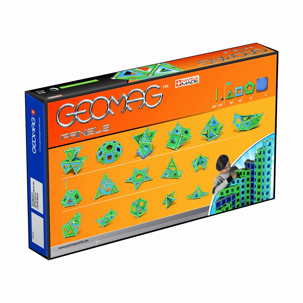 Geomag Panels Magnetic Construction Set - 83 Pieces with Colorful Panels
