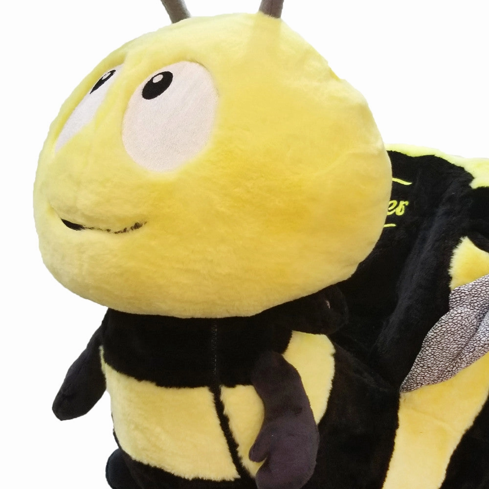 Gerardo's Toys Little Rockers Bee - Plush Wooden Ride-On Rocker