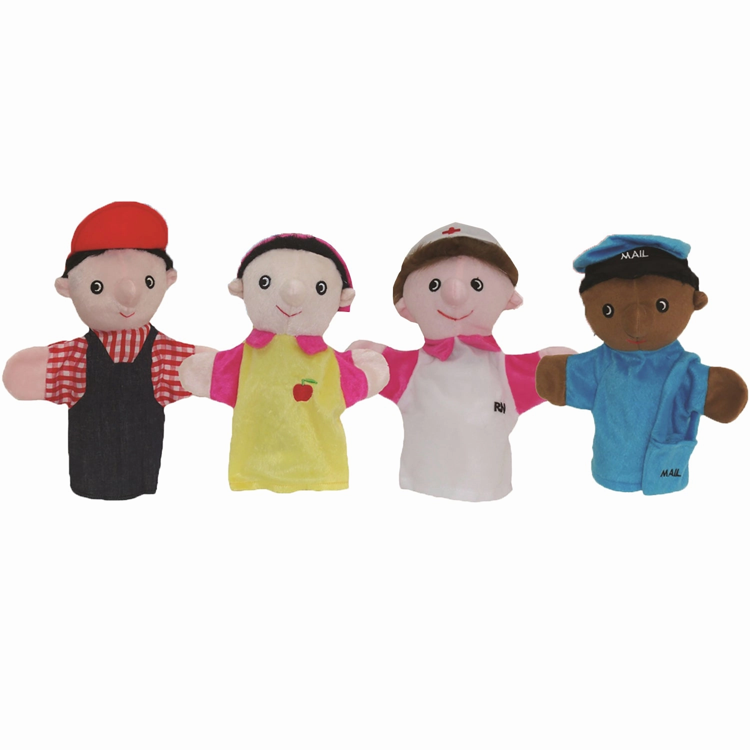 Get Ready Kids Multicultural Community Helper Puppet Set, 10 Pieces