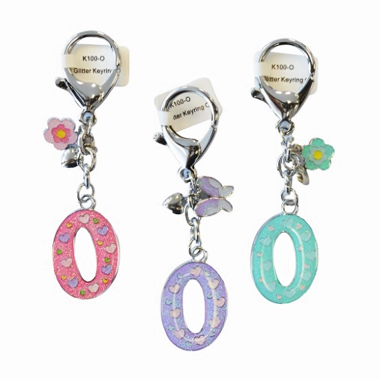 Glitter Letter Keyring