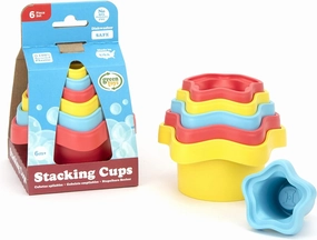 Green Toys Eco-Friendly Stacking Cups  Purple/Blue/Green Bath Toy