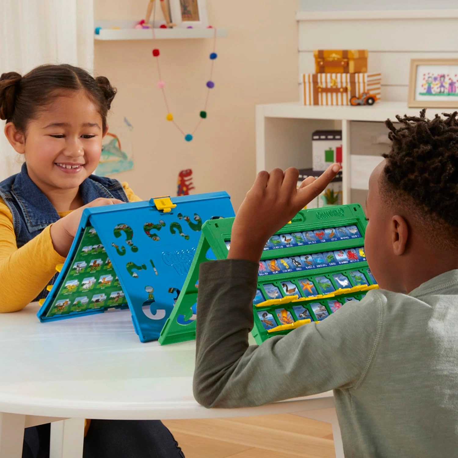 Guess Who? Animal Friends Board Game for Kids Ages 6 , Guess Who? Game with Animals, Includes 2 Double-Sided Animal Sheets