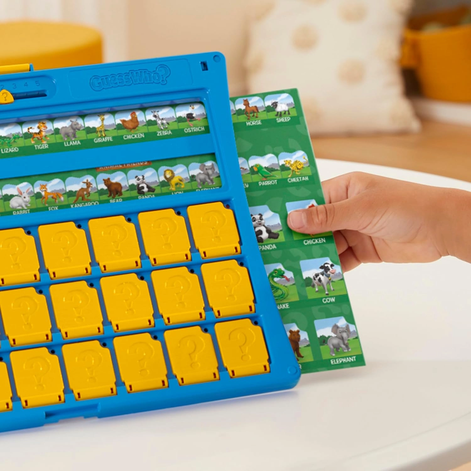 Guess Who? Animal Friends Board Game for Kids Ages 6 , Guess Who? Game with Animals, Includes 2 Double-Sided Animal Sheets