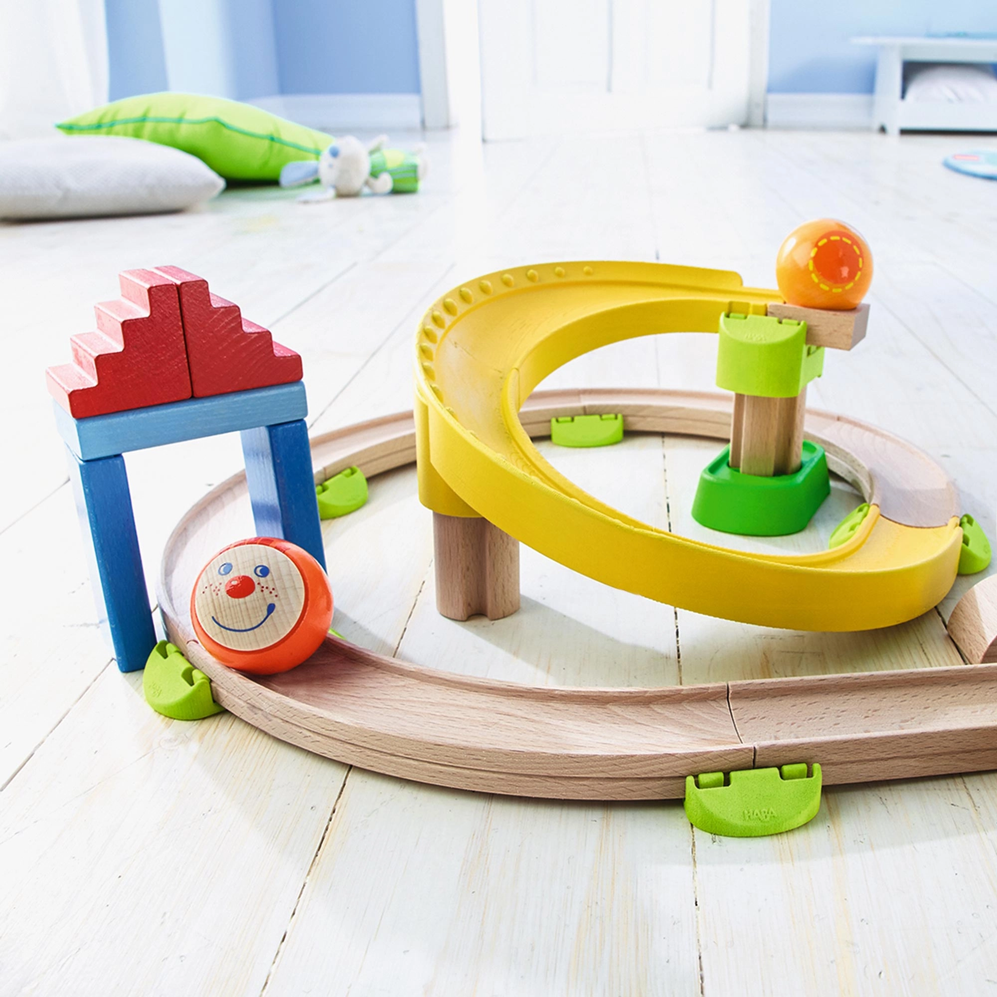 HABA Kullerbu Spiral 26 Piece Starter Track Set - Interactive Play System