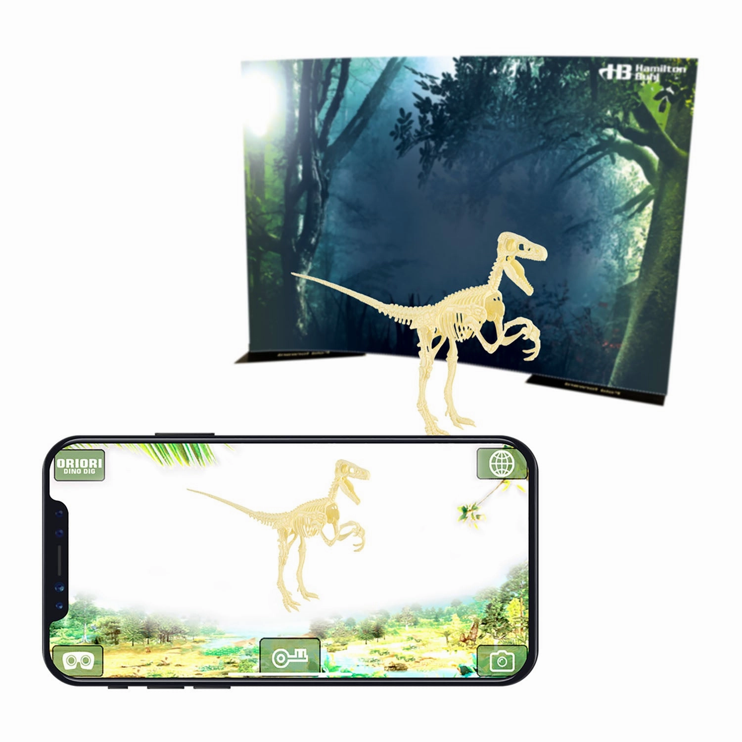 HamiltonBuhl Velociraptor Rex Paleo Hunter Dig Kit - STEAM Education Set