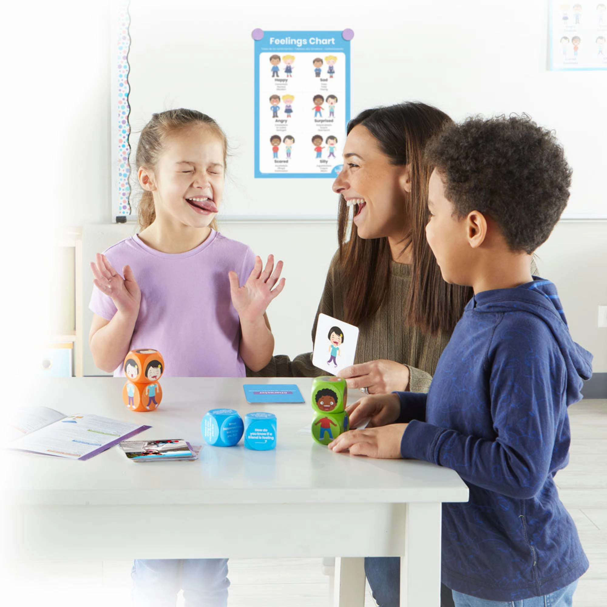 Hand2Mind Learn About Feelings Activity Set - Emotion Exploration for Kids
