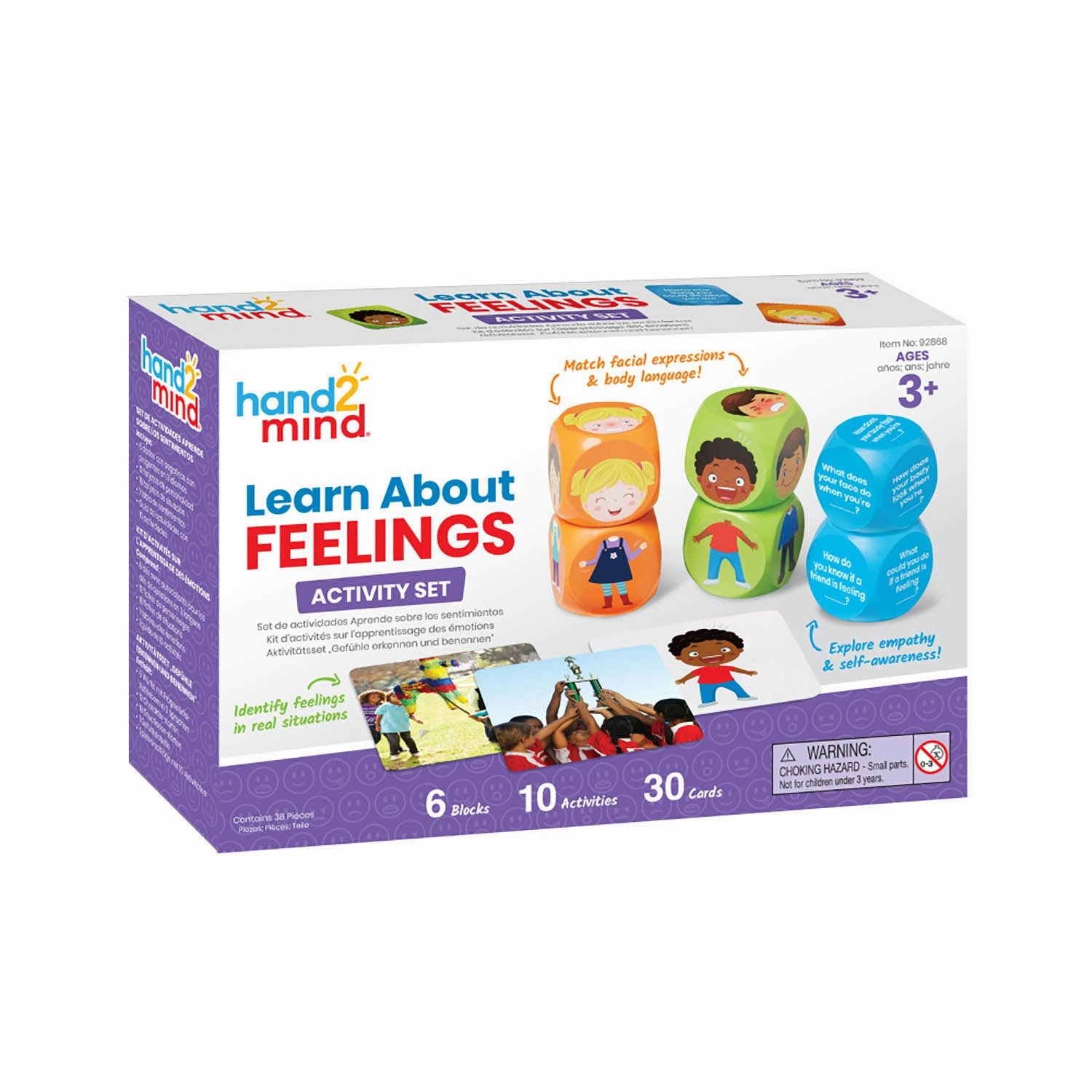 Hand2Mind Learn About Feelings Activity Set - Emotion Exploration for Kids