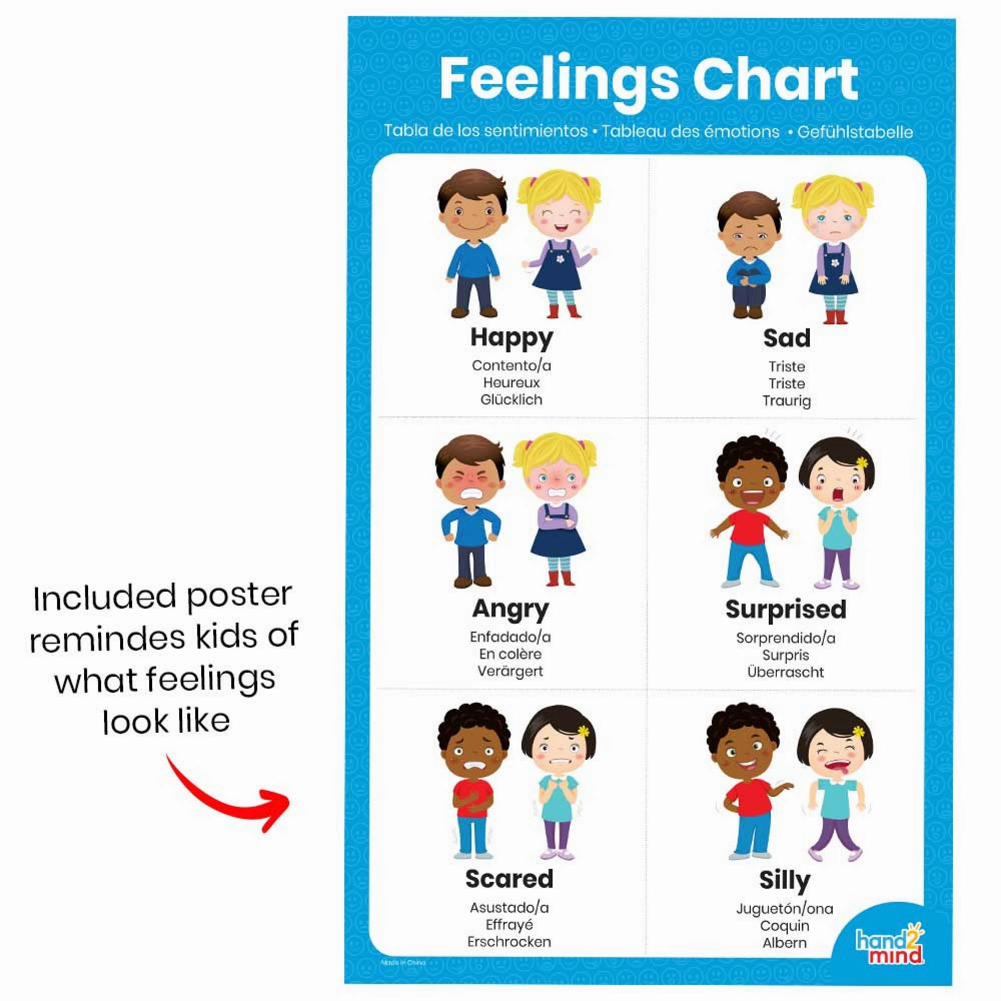 Hand2Mind Learn About Feelings Activity Set - Emotion Exploration for Kids
