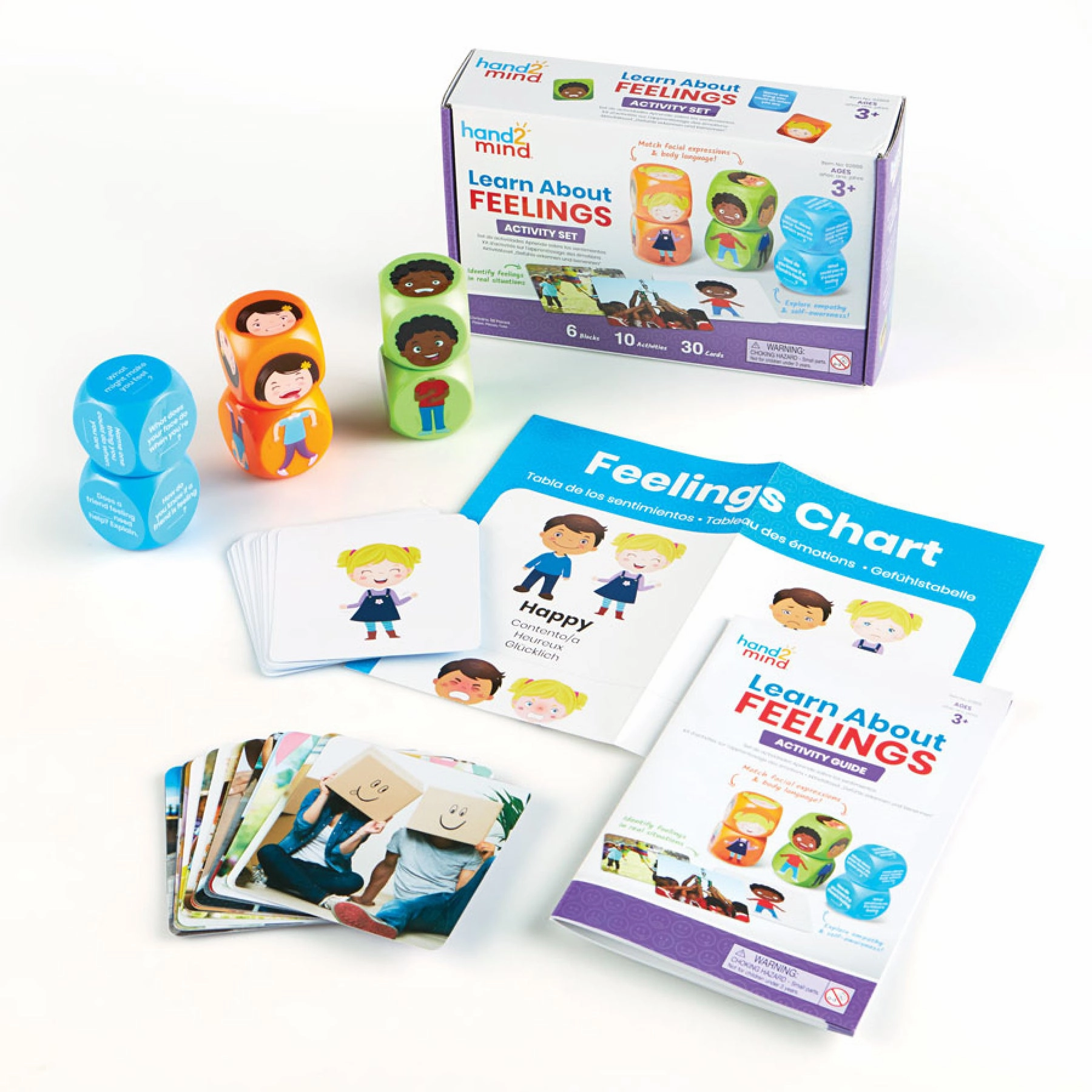 Hand2Mind Learn About Feelings Activity Set - Emotion Exploration for Kids