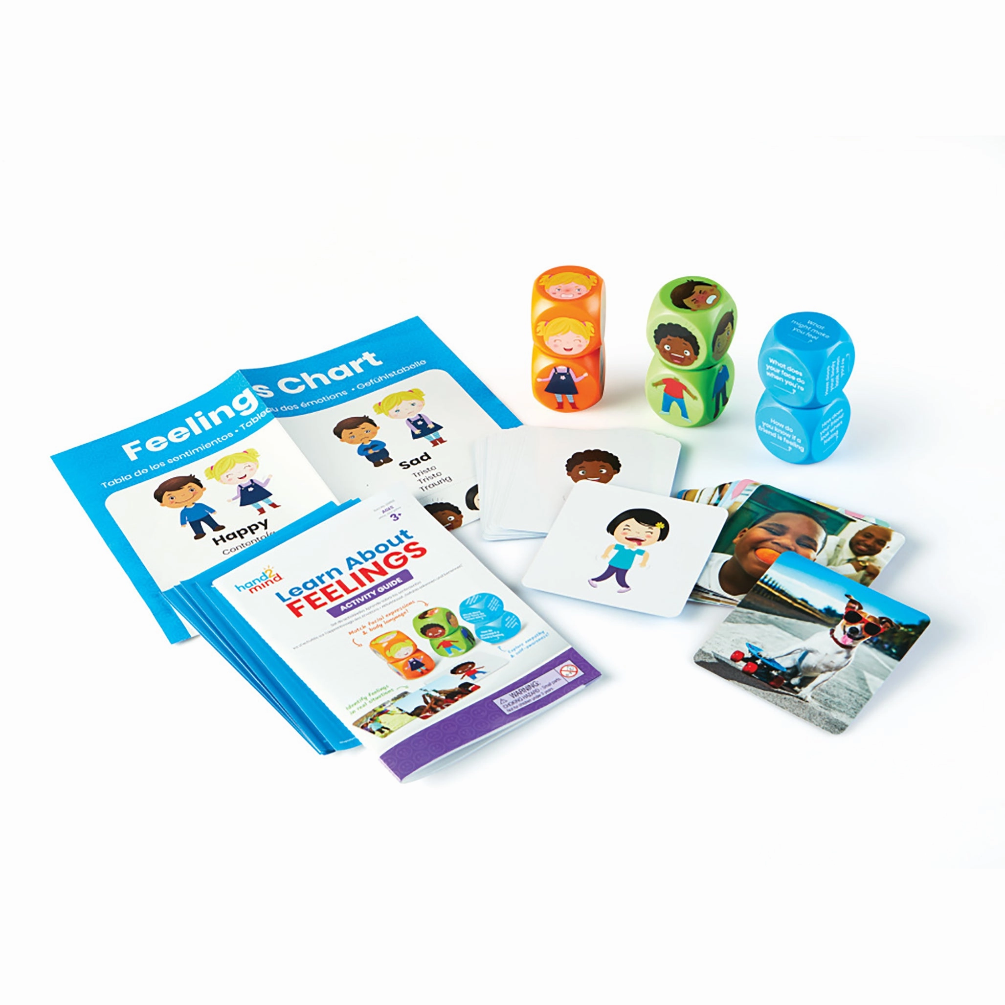 Hand2Mind Learn About Feelings Activity Set - Emotion Exploration for Kids
