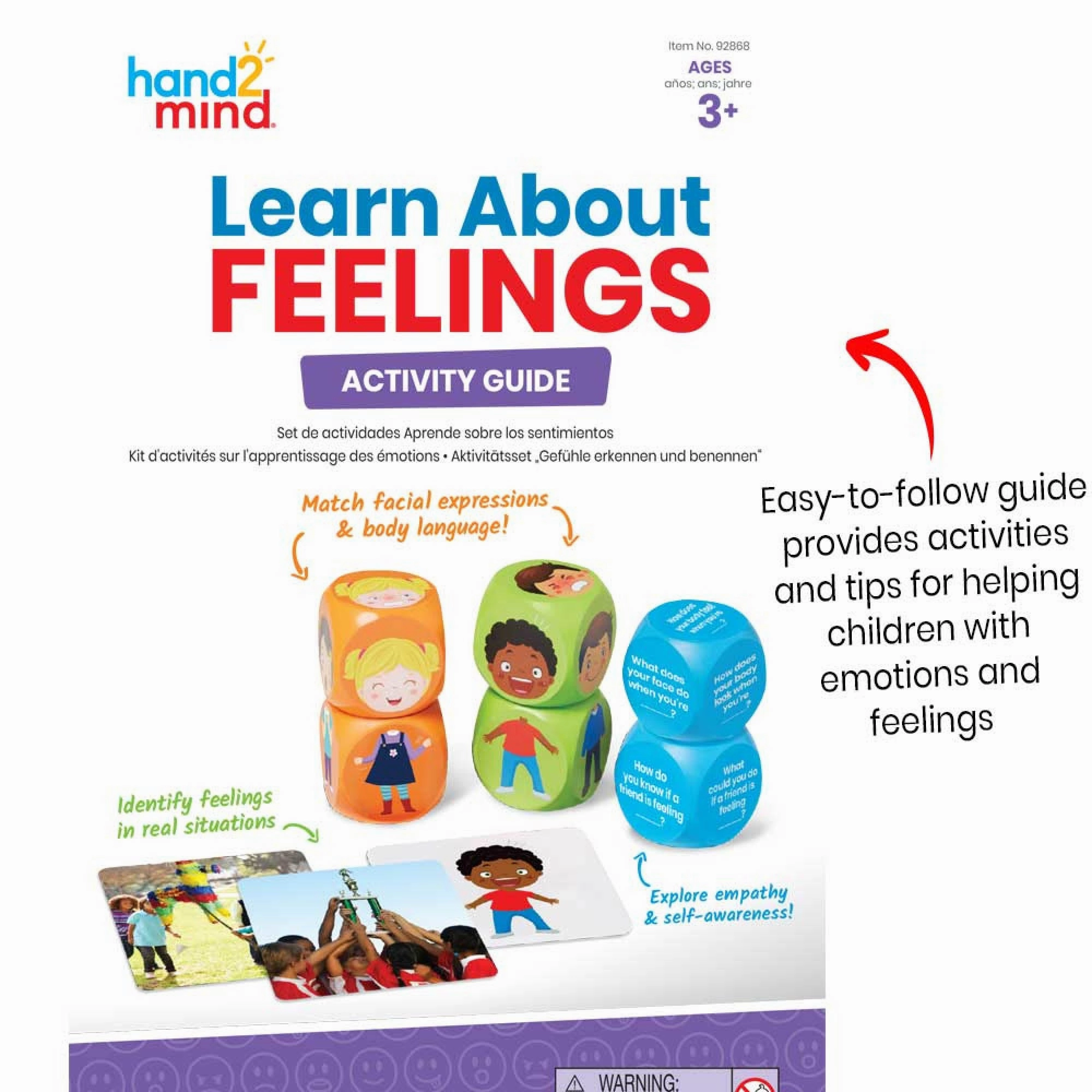 Hand2Mind Learn About Feelings Activity Set - Emotion Exploration for Kids