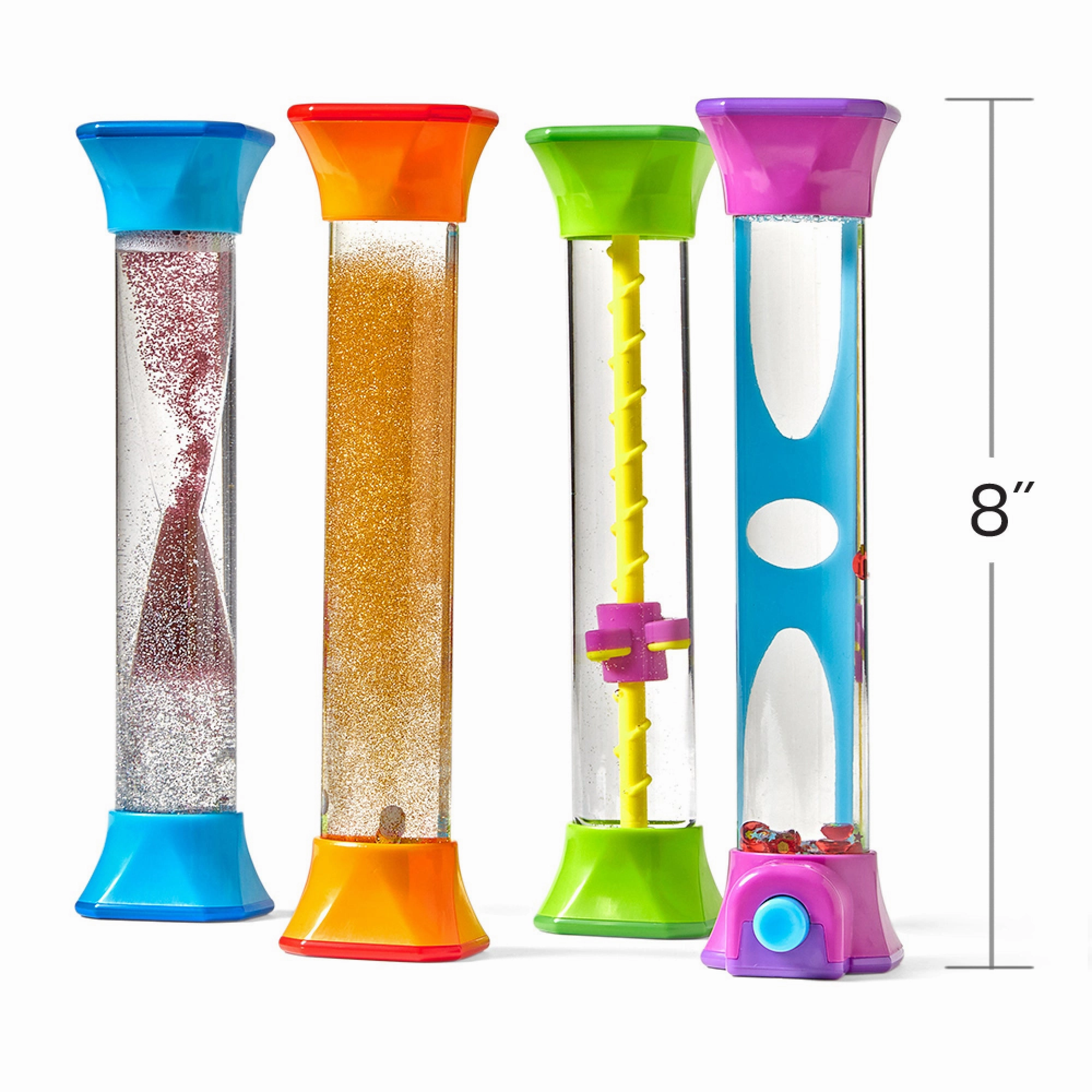 Hand2Mind Sensory Fidget Tubes - Calming and Engaging Set of 4