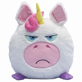 Hangry Petz Luna Unicorn 12 inch Talking Plush - White-Pink-Purple