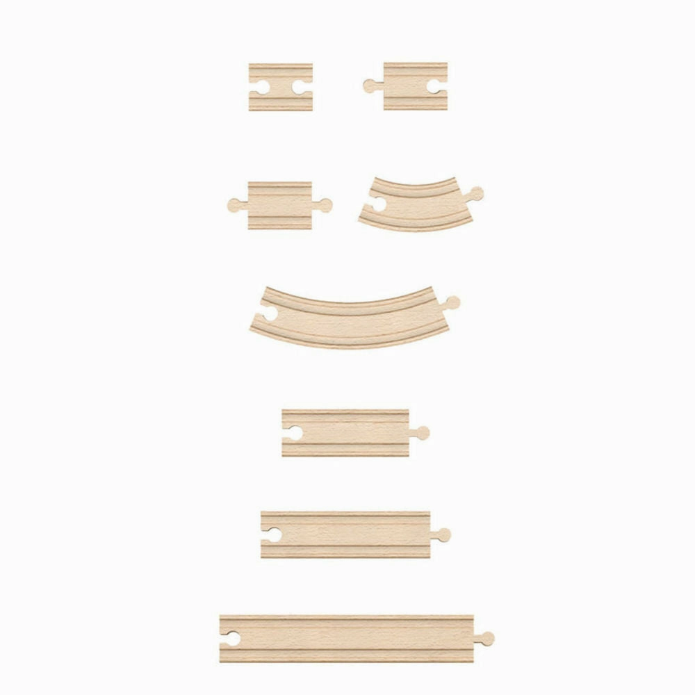 Hape - Super Expansion Rail Pack - Railway Collection 24 Pieces