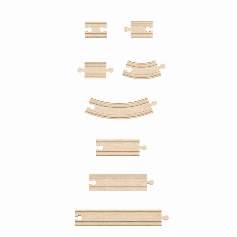 Hape - Super Expansion Rail Pack - Railway Collection 24 Pieces