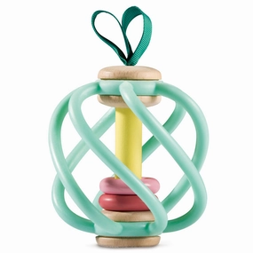 Hape Apple Grab Toy  Green-Yellow-Red Teether Baby Toy