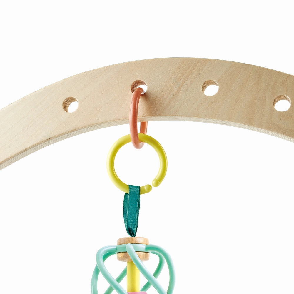 Hape Apple Grab Toy  Green-Yellow-Red Teether Baby Toy