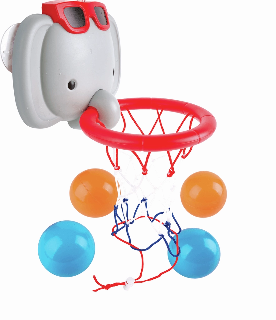 Hape Bath Time Basketball Elephant Pal Bath Toy for Toddlers Ages 18M 