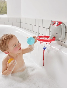Hape Bath Time Basketball Elephant Pal Bath Toy for Toddlers Ages 18M 