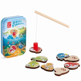 Hape Gone Fishin'! - Magnetic Fishing Game for Kids - Develops Basic Math Skills
