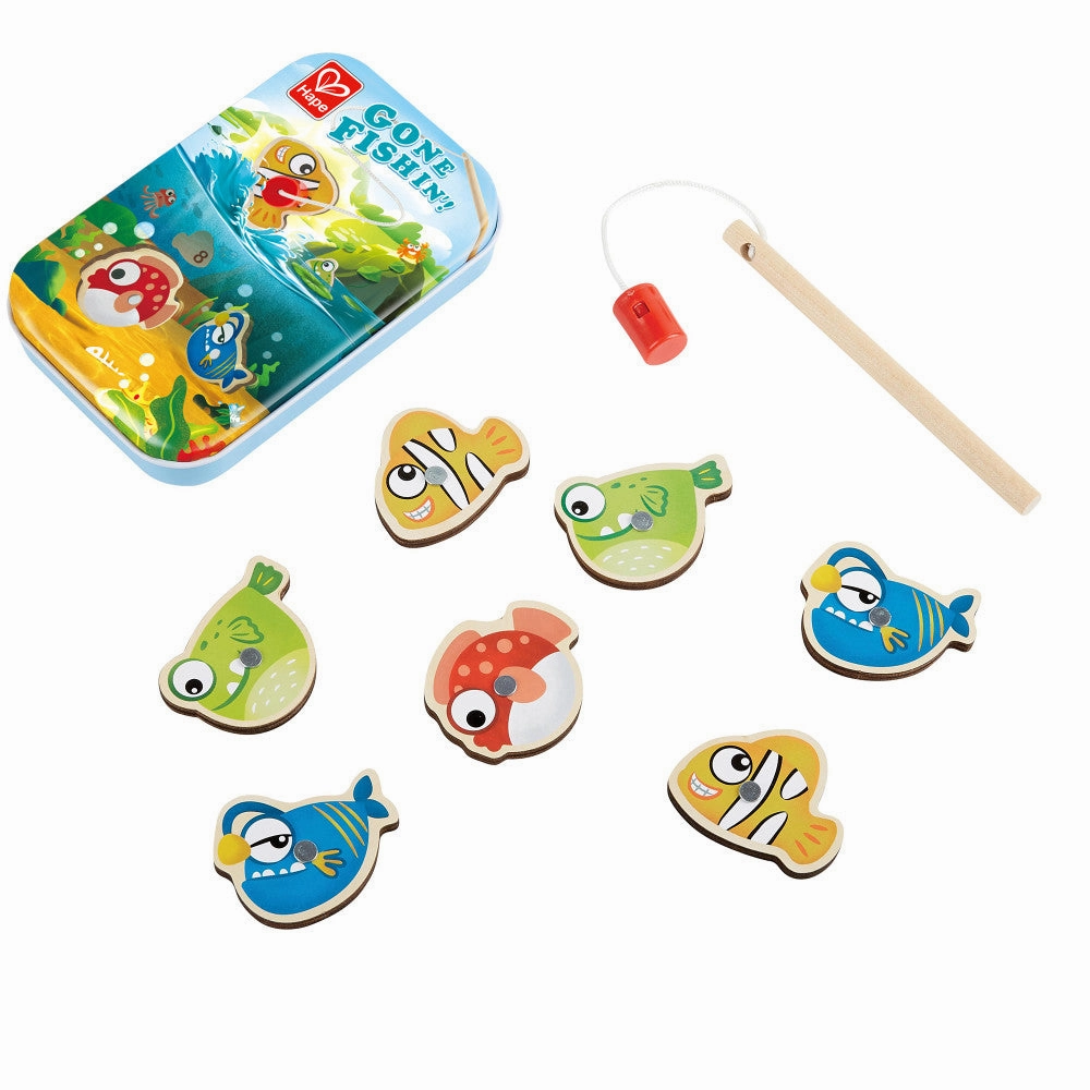 Hape Gone Fishin'! - Magnetic Fishing Game for Kids - Develops Basic Math Skills