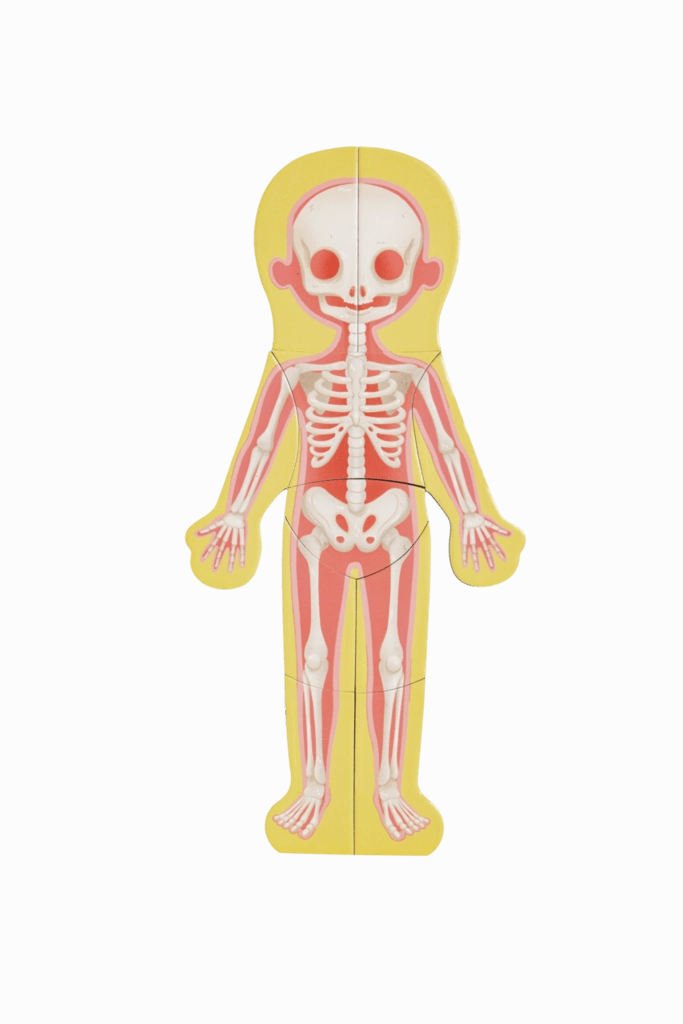 Hape Human Body Educational Magnetic 68 Piece Puzzle for Ages 3 and Up