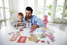 Hape Human Body Educational Magnetic 68 Piece Puzzle for Ages 3 and Up