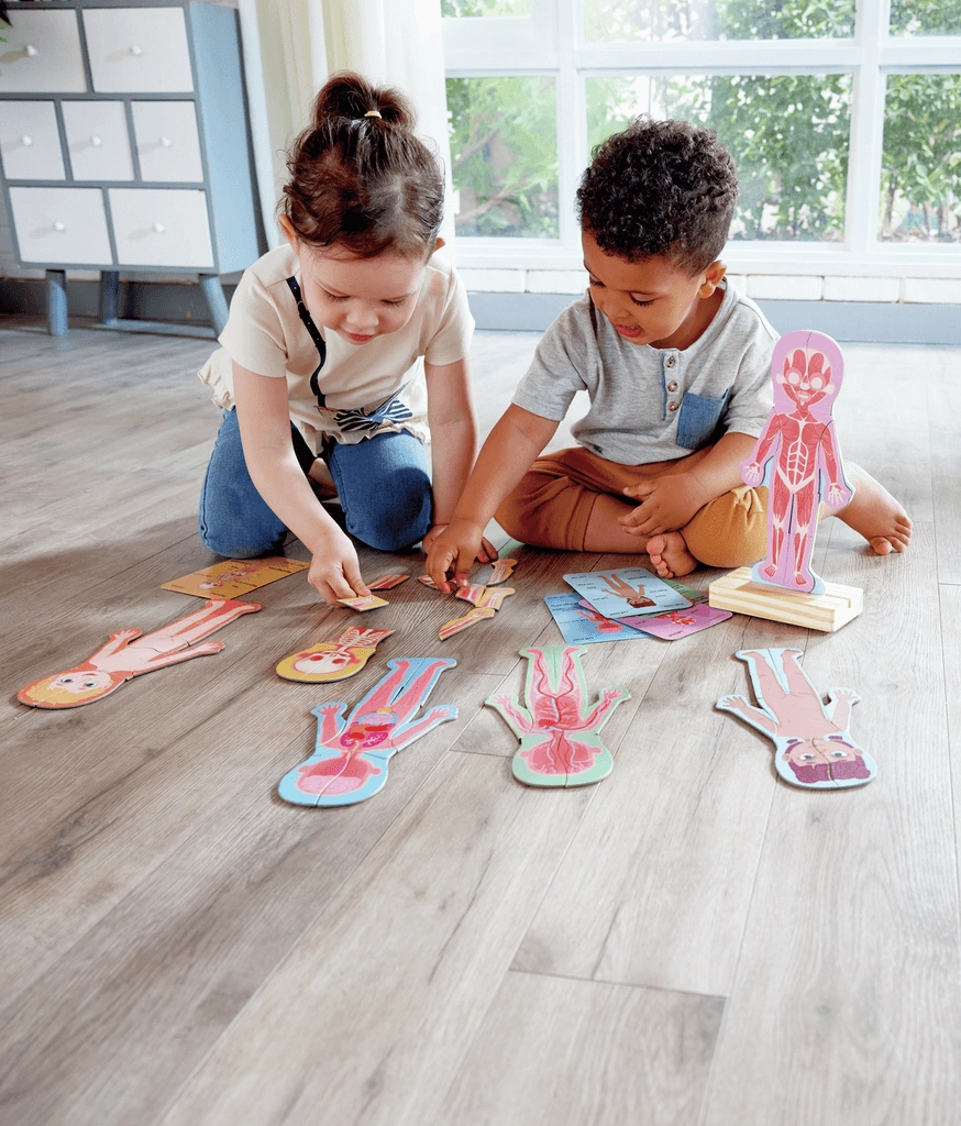 Hape Human Body Educational Magnetic 68 Piece Puzzle for Ages 3 and Up