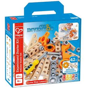 Hape Junior Inventor 42-Piece Physics & Engineering Experiment Starter Kit