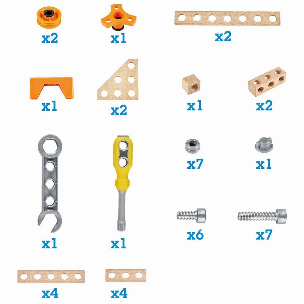 Hape Junior Inventor 42-Piece Physics & Engineering Experiment Starter Kit
