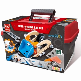 Hape Junior Inventor Build 'N' Drive Car Set - 37pcs