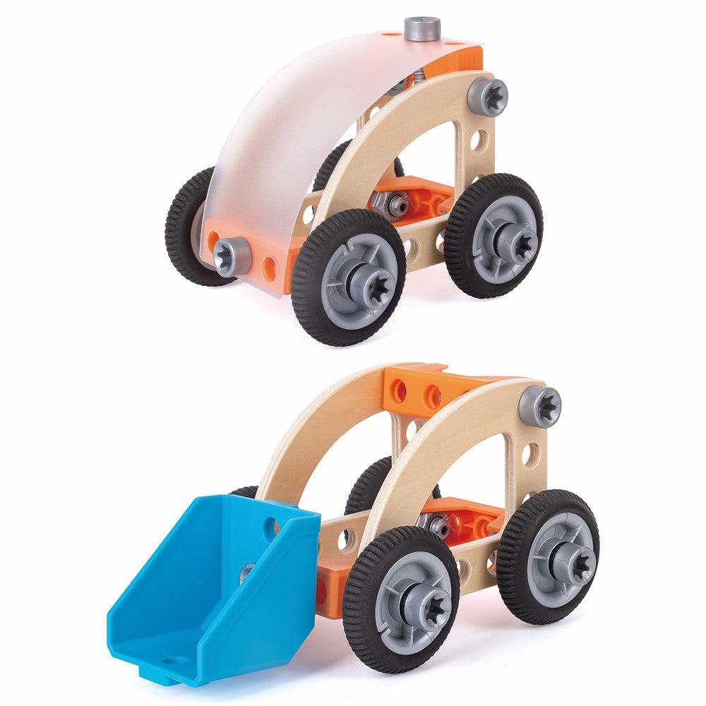 Hape Junior Inventor Build 'N' Drive Car Set - 37pcs