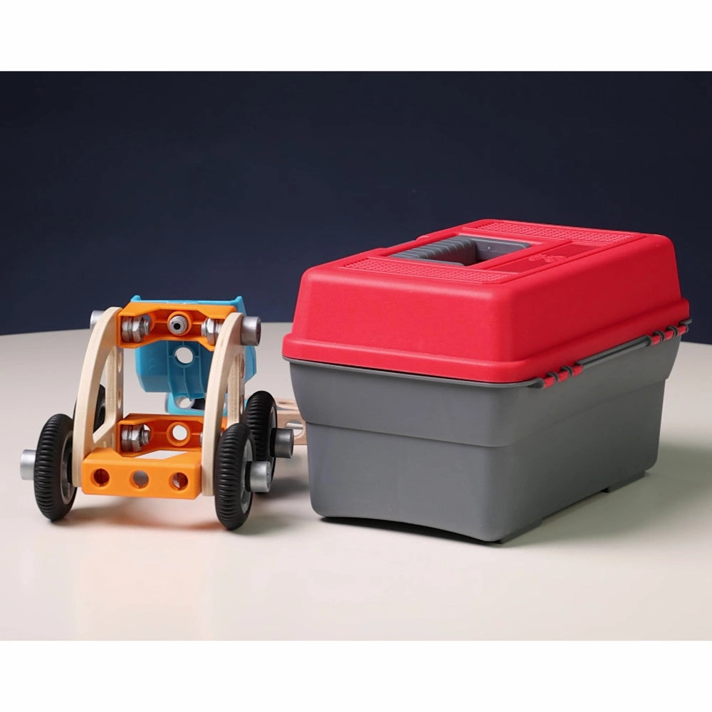 Hape Junior Inventor Build 'N' Drive Car Set - 37pcs