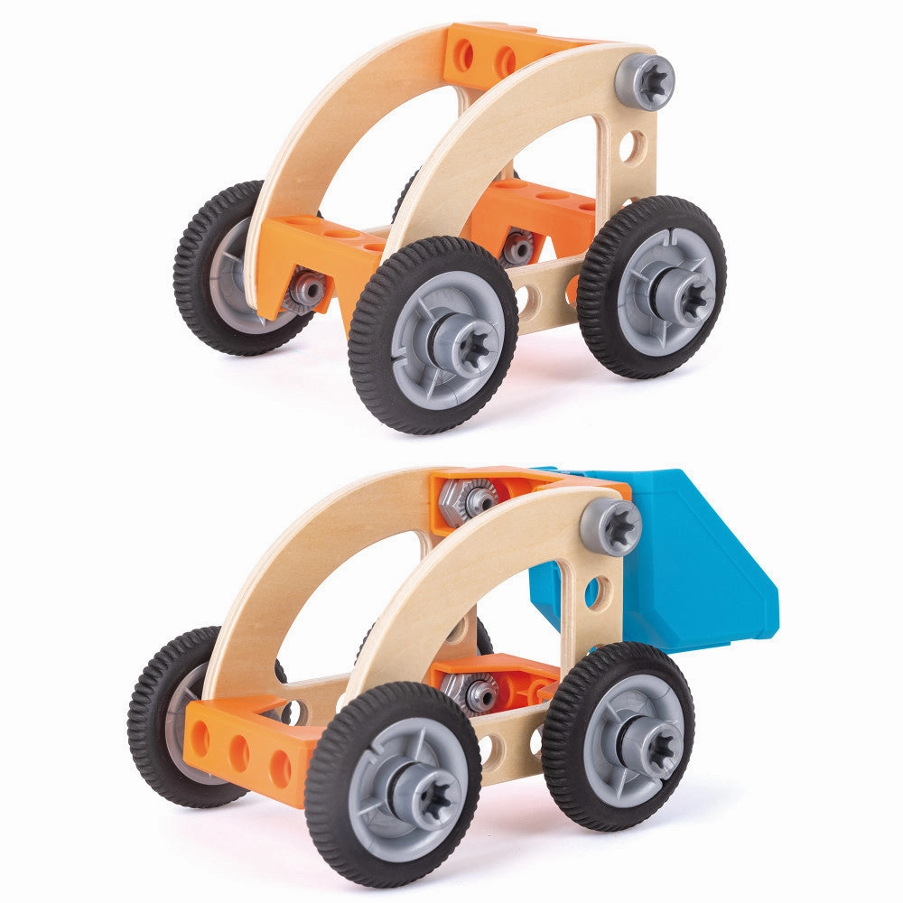 Hape Junior Inventor Build 'N' Drive Car Set - 37pcs